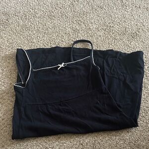 Brandy Melville Black Mini Dress with White Trim